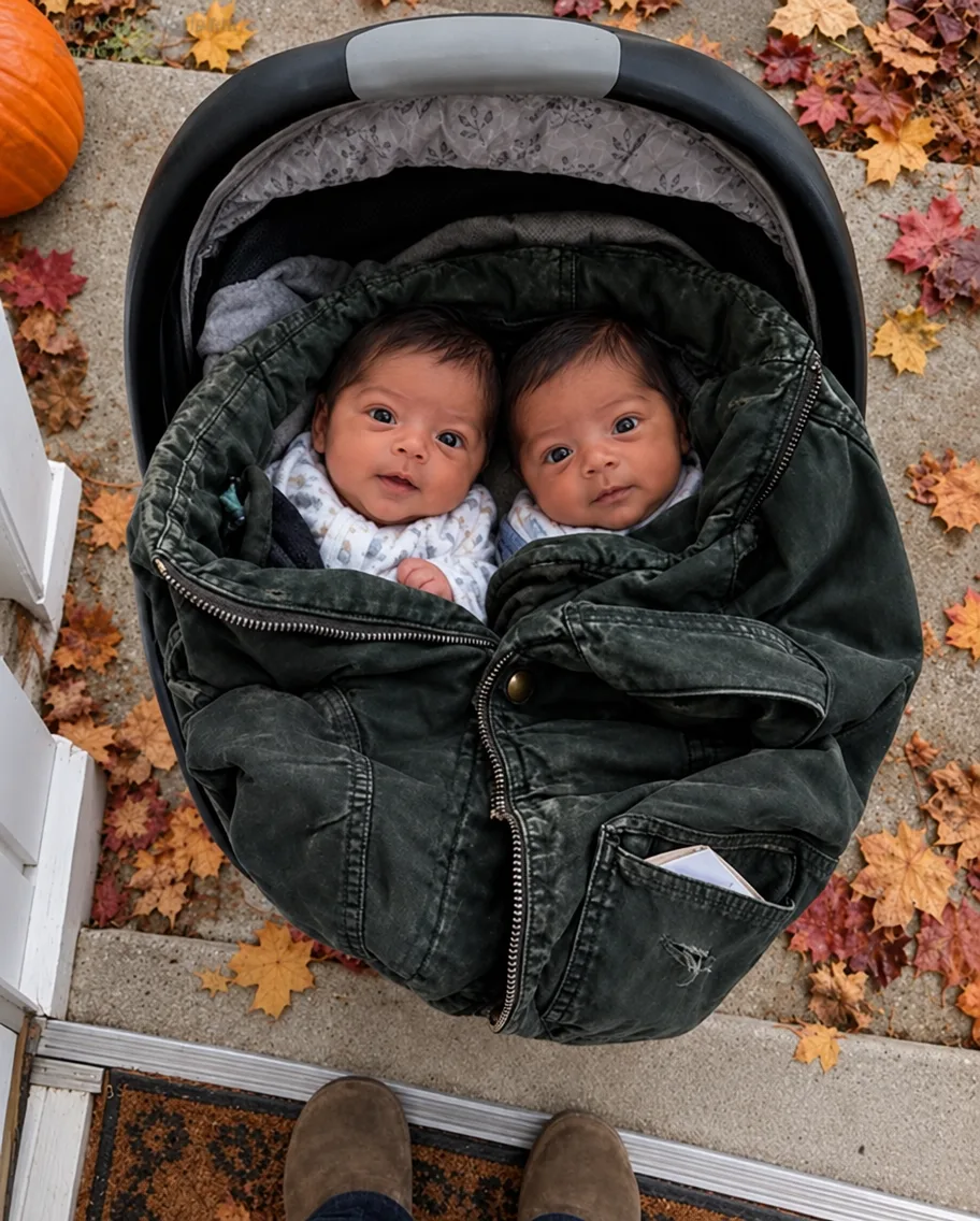 ENCONTRÉ A DOS BEBÉS GEMELOS ENVUELTOS EN EL MISMO ABRIGO QUE LLEVABA MI ÚNICO HIJO EL DÍA QUE DESAPARECIÓ HACE TRES AÑOS. LUEGO METÍ LA MANO EN EL BOLSILLO, ENCONTRÉ UNA CARTA… Y DESPUÉS DE LEER SOLO UNAS LÍNEAS, ME DERRUMBÉ LLORANDO.