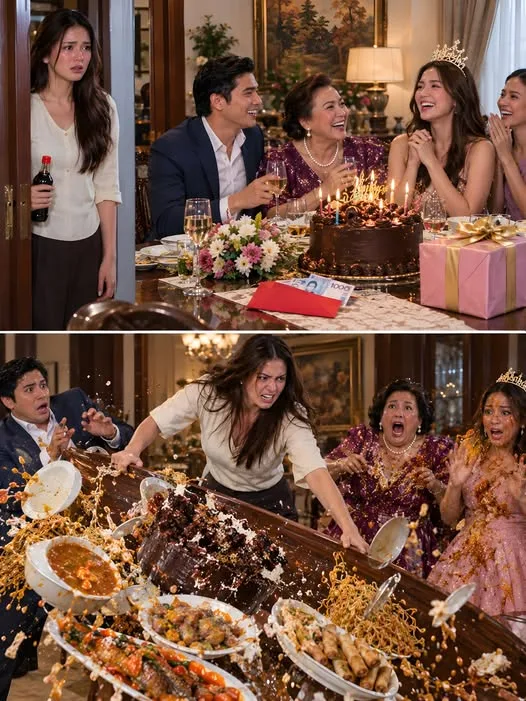 SA SARILI KONG BIRTHDAY, AKO ANG NAGLUTO PERO ANG CAKE, REGALO, AT ₱80,000 AY IBINIGAY SA HIPAG KO. KAYA BINALIKTAD KO ANG MESA—AT ISANG LIHIM ANG NAGPAMUTLA SA BUONG PAMILYA!