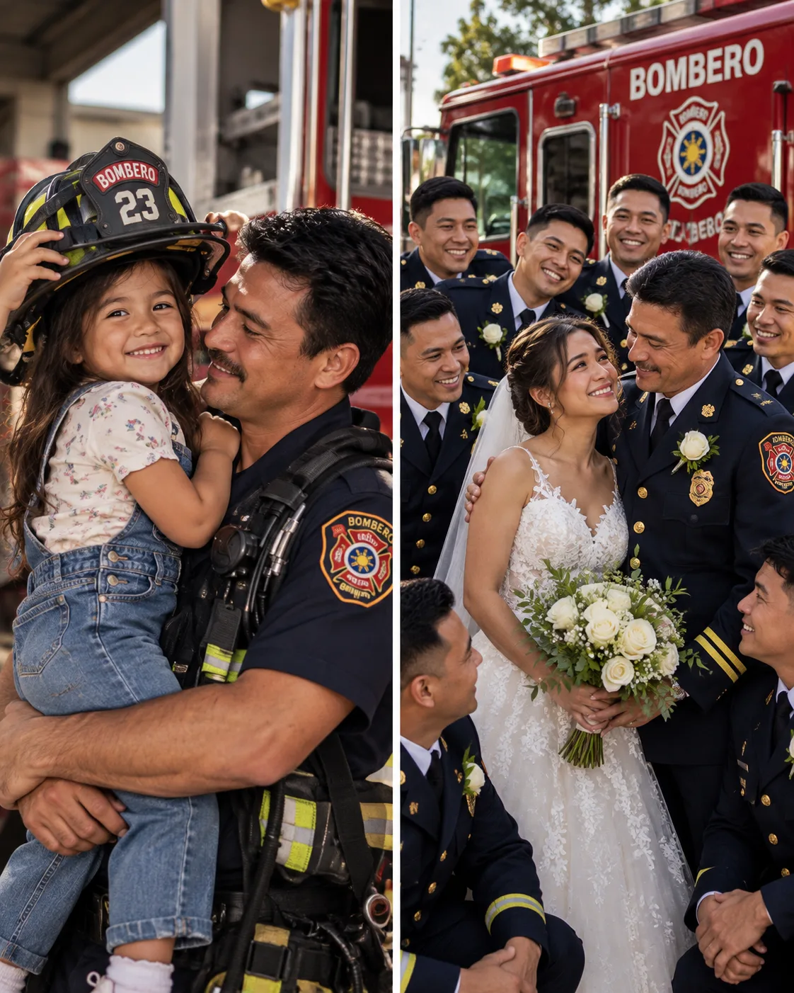 LABING-ISANG BUMBERO ANG BIGLANG PUMASOK SA KASAL NG ANAK KO, AT NAPAIYAK NANG TODO ANG BRIDE — HANGGANG SA IBULONG NG NANAY NIYA: “TINUPAD NIYA ANG PANGAKO SA YUMAONG ASAWA KO.”