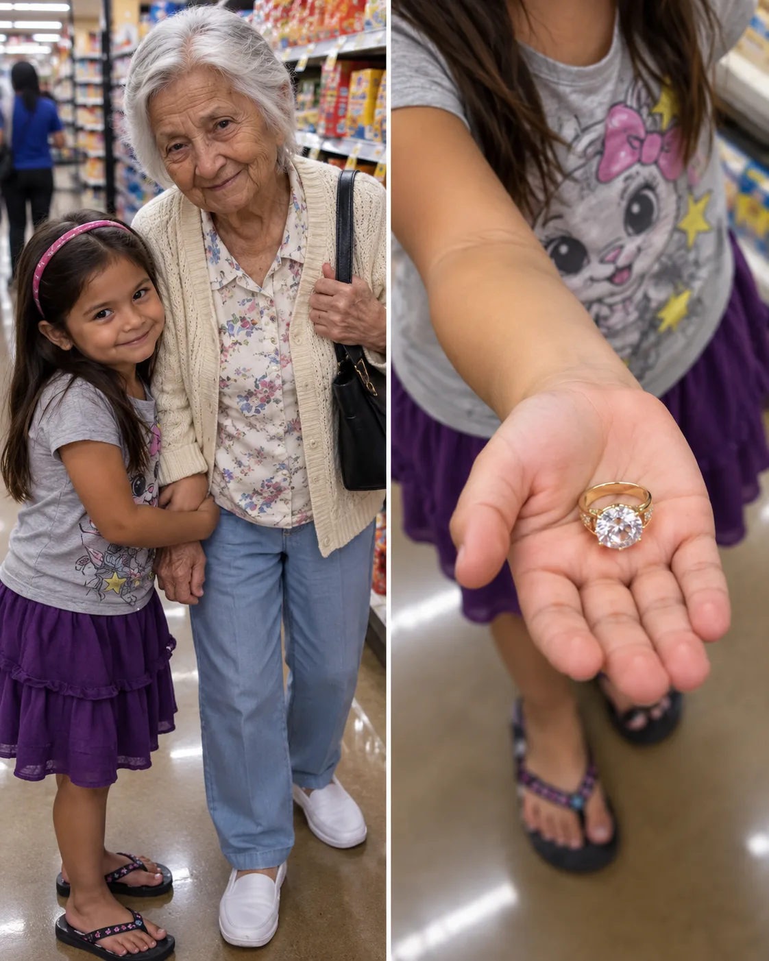 NAKAPULOT ANG 7-YEAR-OLD KONG APO NG DIAMOND RING SA GROCERY STORE AT IBINALIK NIYA ITO SA MAY-ARI—KINABUKASAN, MAY ITIM NA SUV SA LABAS NG BAHAY NAMIN AT ISANG LALAKING NAGSABING: “MATAGAL NA NAMIN KAYONG HINAHANAP.”
