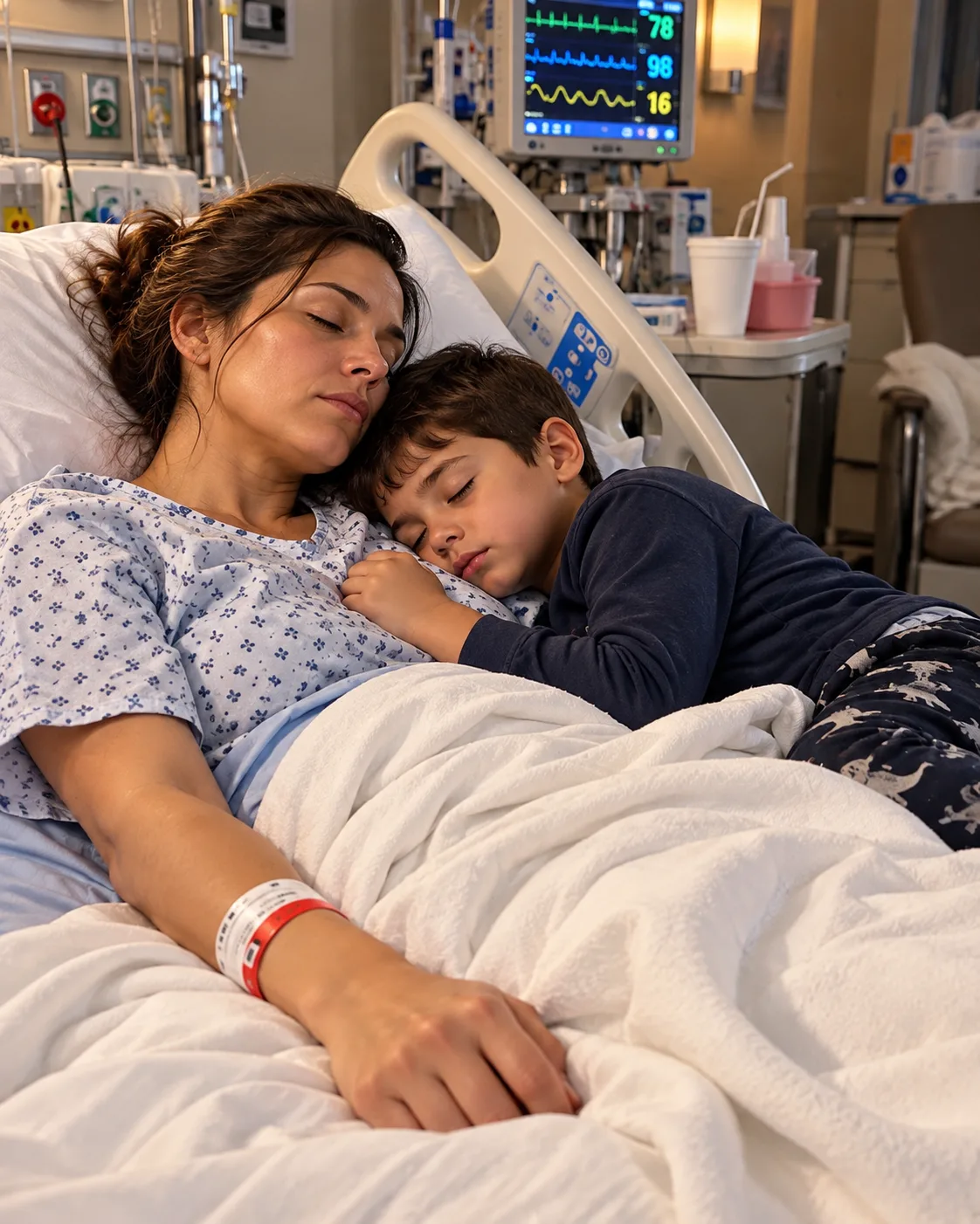 MI ESPOSA LLEVA DOS MESES EN COMA Y NUESTRO HIJO DE SIETE AÑOS NO QUIERE SEPARARSE DE ELLA. ESTA NOCHE ME DIJO QUE SU MAMÁ LE HABLA TODOS LOS SÁBADOS. CUANDO DECIDÍ QUEDARME CON ÉL, DESCUBRÍ ALGO QUE LOS MÉDICOS NO HABÍAN NOTADO.