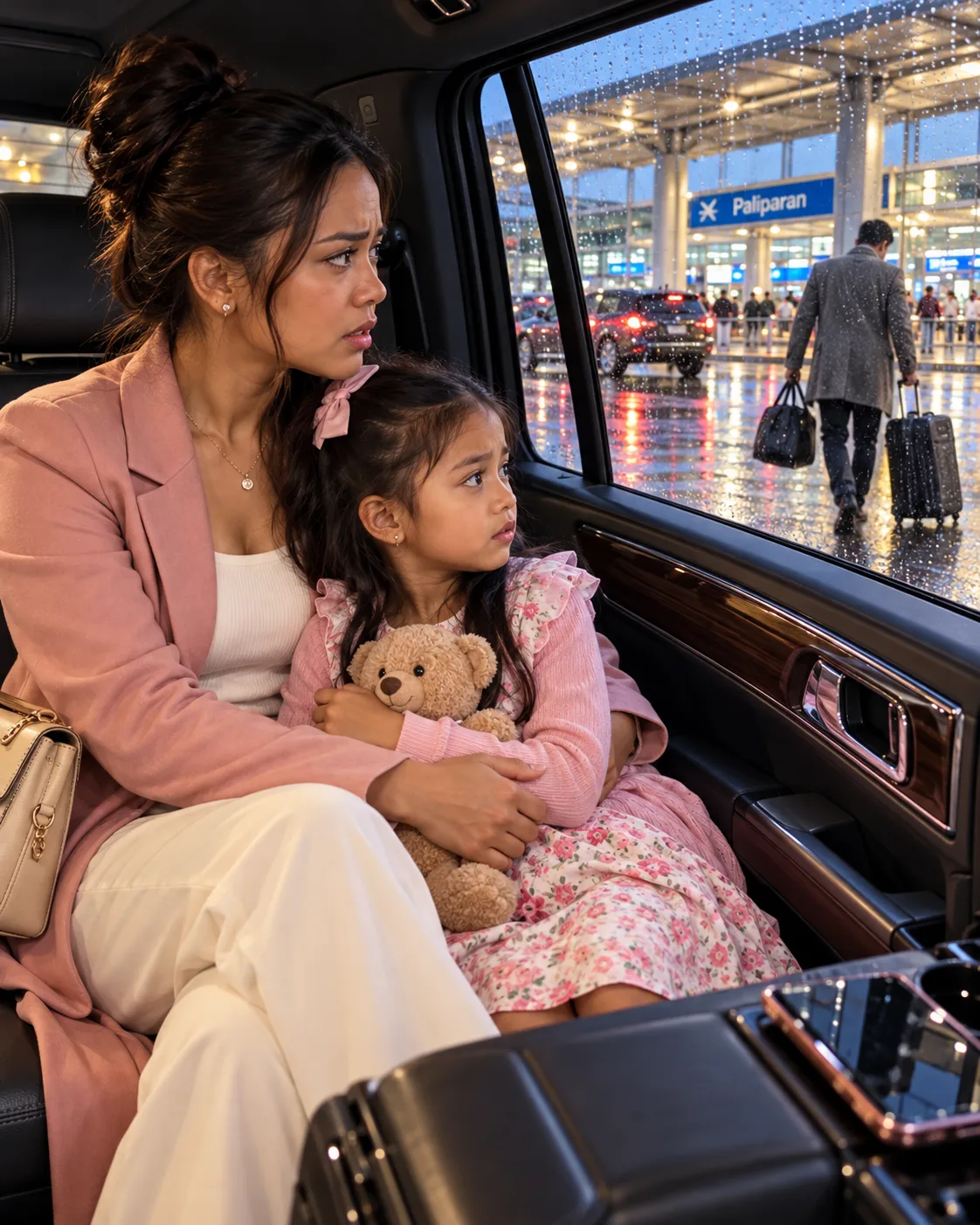 PAGKAHATID KO SA HUSBAND KO SA AIRPORT PARA SA BUSINESS TRIP, HINAWAK AKO NG EIGHT-YEAR-OLD DAUGHTER KO AT BUMULONG: “MUM, PLEASE HUWAG TAYONG UMUWI. MAY SINABI SI DADDY NA MASAMANG MANGYAYARI SA ATIN TODAY.” AKALA KO NALITO LANG SIYA—HANGGANG NAKITA KO ANG HUSBAND KO NA PALIHIM NA LUMABAS ULIT NG TERMINAL IMBES NA SUMAKAY NG PLANE.