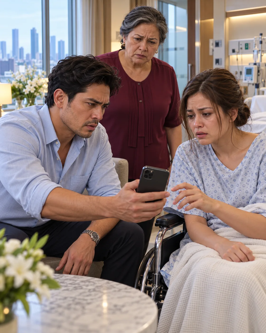 MI ESPOSO PUSO 20 GUARDAESPALDAS PARA IMPEDIRME ENTRAR AL HOSPITAL DONDE SU AMANTE IBA A DAR A LUZ A SU SUPUESTO HEREDERO. PERO MIENTRAS ÉL CELEBRABA, YO VENDÍ TODAS MIS ACCIONES Y TOMÉ UN VUELO A SUIZA… SIN IMAGINAR QUE UNA DUDA SOBRE LA PATERNIDAD ESTABA A PUNTO DE DESTRUIR SUS PLANES.