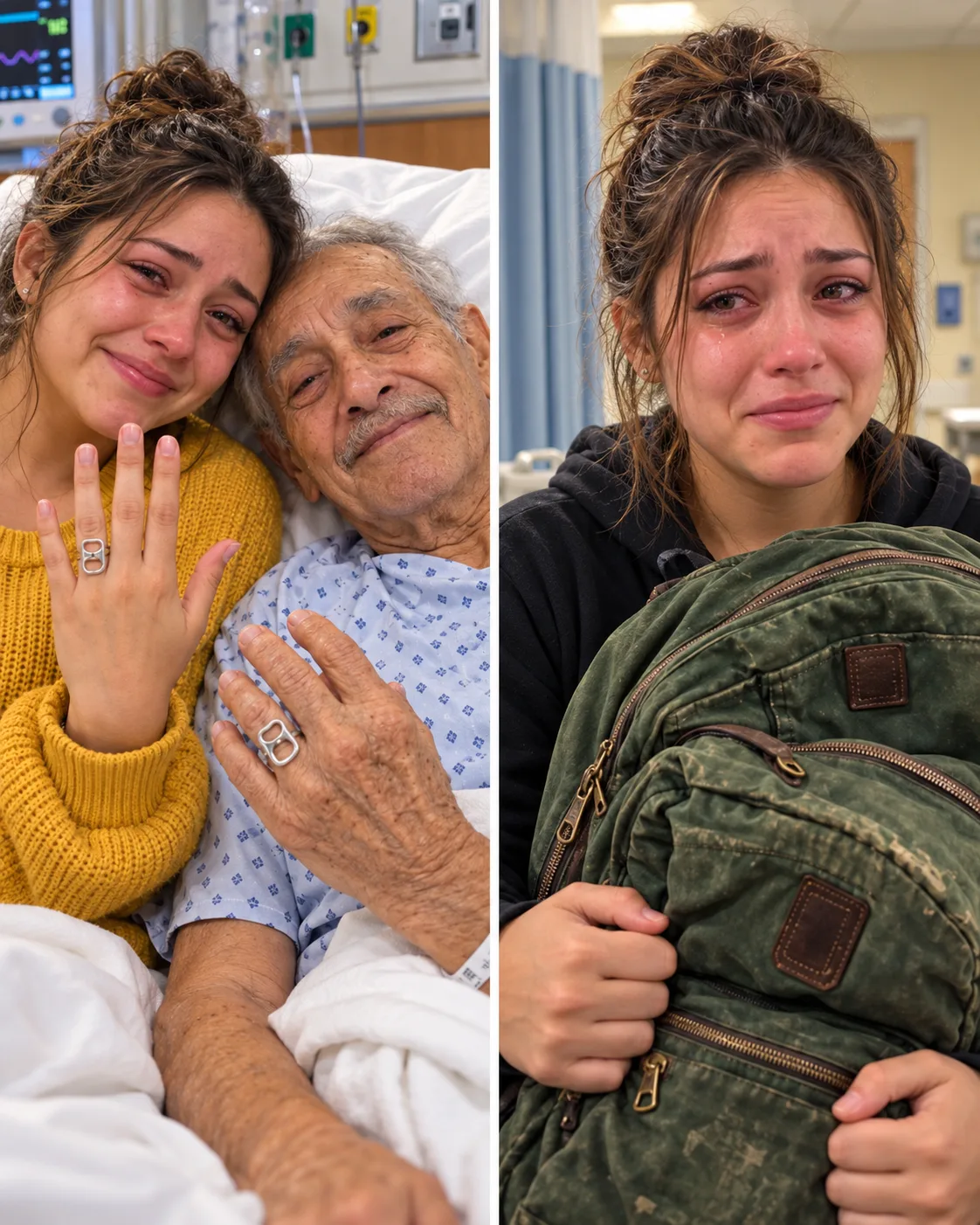 ME CASÉ CON UN DESCONOCIDO QUE CONOCÍ EN LA SALA DE ESPERA DE UN HOSPITAL PARA QUE NO MURIERA SOLO. SIETE DÍAS DESPUÉS, SU ABOGADO ME ENTREGÓ UNA MOCHILA Y DIJO: «THOMAS QUERÍA QUE SUPIERAS LA VERDAD».