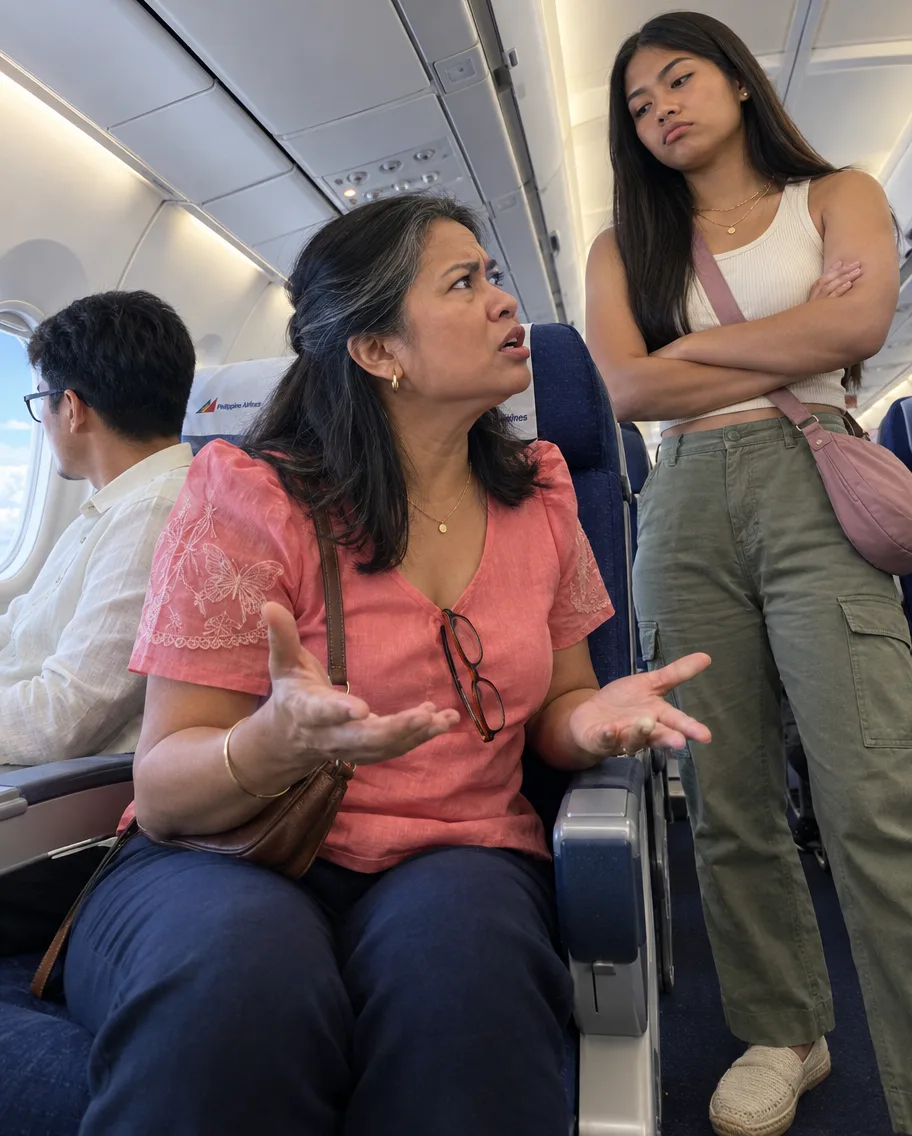 INAGAW NG BABAE ANG LAPTOP KO PARA IBIGAY KO SA ANAK NIYA ANG WINDOW SEAT—ISANG EMAIL LANG ANG NAGPATAHIMIK SA KANYA