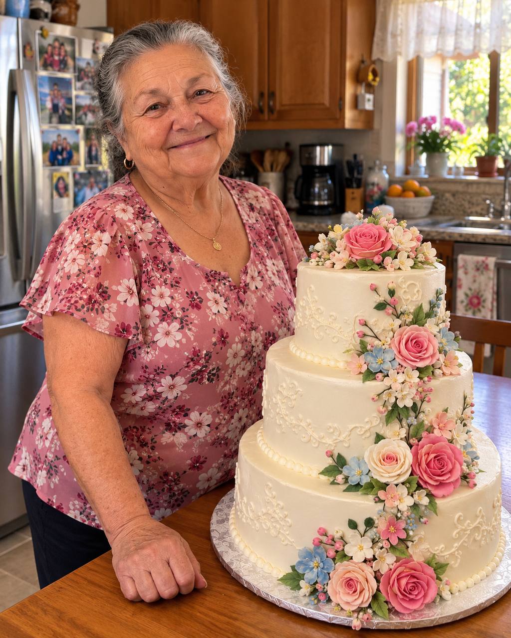MI CUÑADA LE PIDIÓ A MI ABUELA DE 73 AÑOS QUE HICIERA UN ENORME PASTEL DE BODA Y DESPUÉS SE NEGÓ A PAGARLE. ASÍ QUE PREPARÉ UN REGALO QUE JAMÁS OLVIDARÍA.