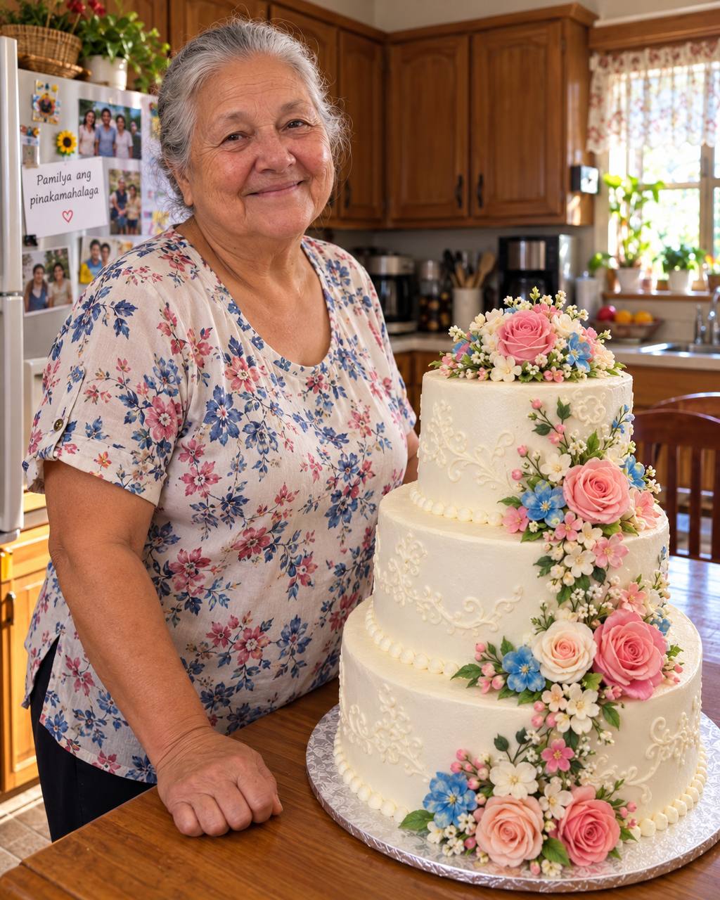 NAGPAGAWA NG WEDDING CAKE ANG FIANCÉE NG KAPATID KO SA 73-ANYOS NAMING LOLA—PERO NANG TUMANGGI SIYANG MAGBAYAD, ISANG REGALO ANG NAGPABAGO SA KASAL