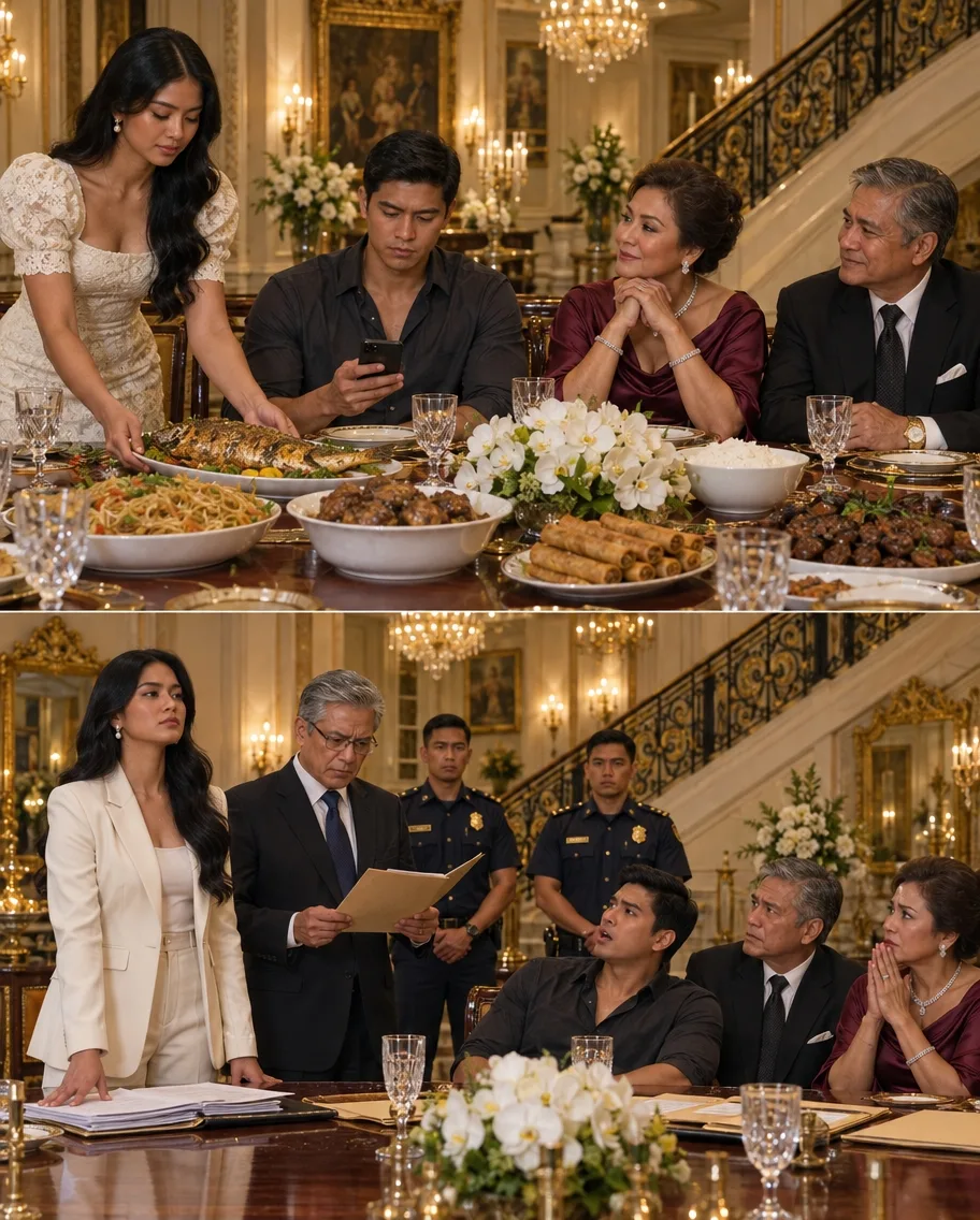 NAGSERBI AKO NG PABORITONG ULAM SA ASAWA KO HABANG TUMATAWANAN ANG PAMILYA NIYA, HINDI NILA ALAM NA IYON NA ANG HULING GABI NILA SA AKING MANSYON!