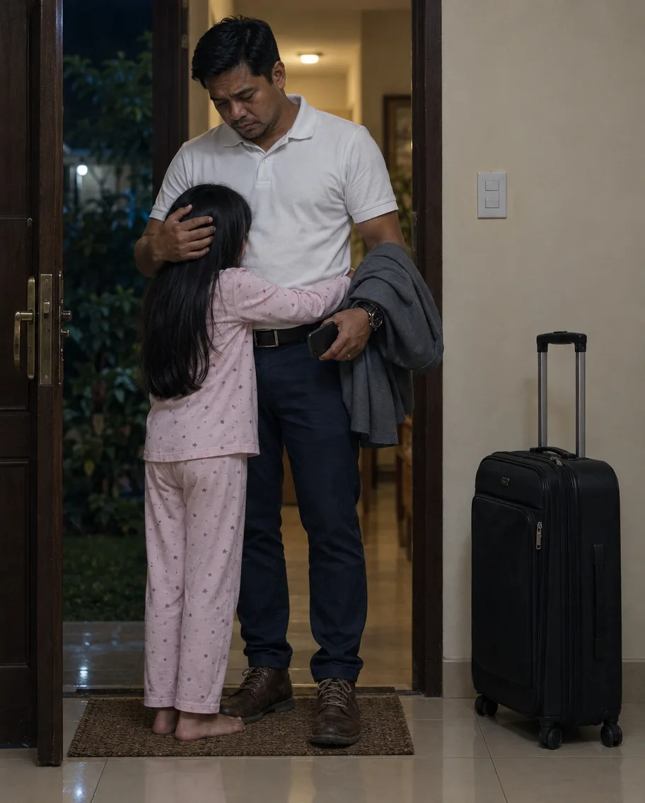 LABINLIMANG MINUTO BAGO ANG FLIGHT, NIYAKAP SIYA NG ANIM NA TAONG GULANG NA ANAK: "PAPA, HUWAG KANG UMALIS—MAY NILALAGAY SI MAMA CELESTE SA JUICE KO"