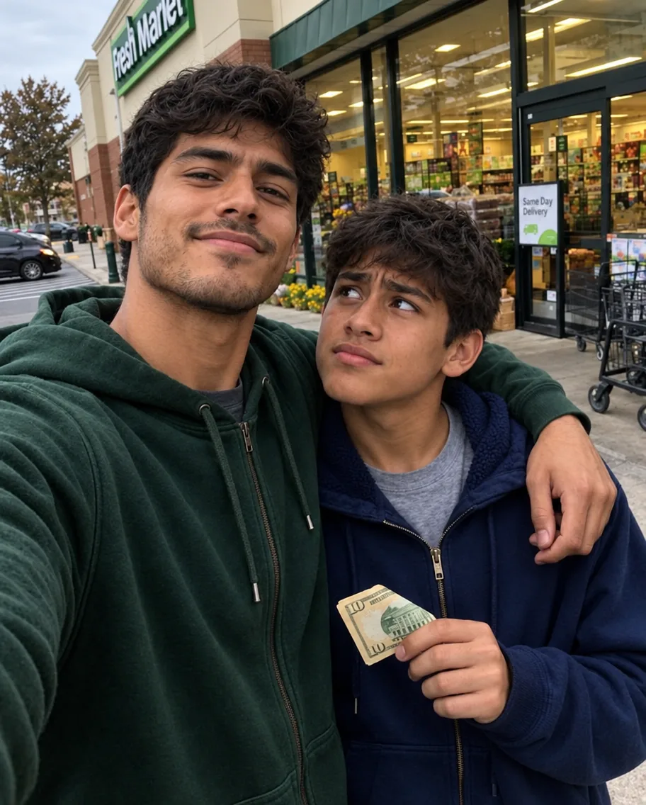 ENVIÉ SOLO AL SUPERMERCADO A MI HERMANO AUTISTA DE 15 AÑOS POR PRIMERA VEZ… Y 15 MINUTOS DESPUÉS, UNA CAJERA SALIÓ LLORANDO: “ENTRA AHORA MISMO. TIENES QUE VER LO QUE HIZO”.