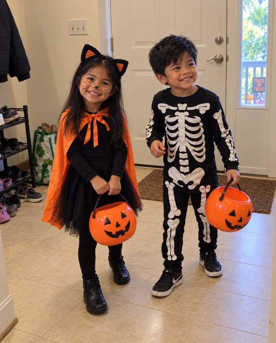 UMUWI ANG ANIM NA TAONG GULANG KONG KAMBAL MULA SA TRICK-OR-TREATING NA MAY DALAWANG WALANG LAMAN NA BALDE, UMIIYAK NANG NAPAKALAKAS NA HINDI SILA MAKAPAGSALITA