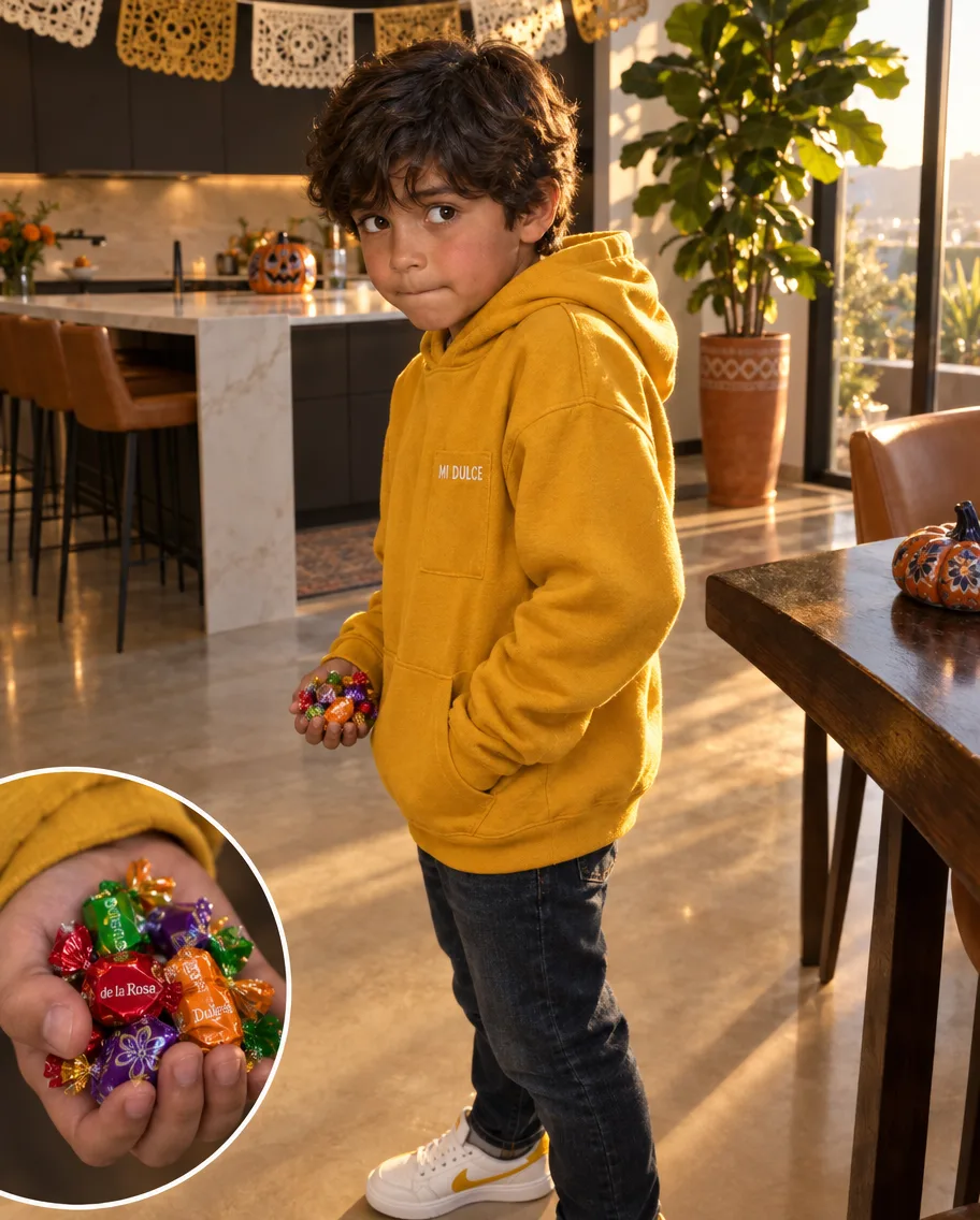 ENCONTRÉ LOS BOLSILLOS DE MI HIJO DE 10 AÑOS LLENOS DE DULCES QUE SU MÉDICO LE HABÍA PROHIBIDO — ENTONCES SUSURRÓ: «LA ABUELA ME LOS DA SI RESPONDO TODAS SUS PREGUNTAS SOBRE TI»