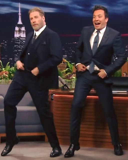 John Travolta shows up to perform the iconic moves we all remember – 40 years since legendary movie Grease.