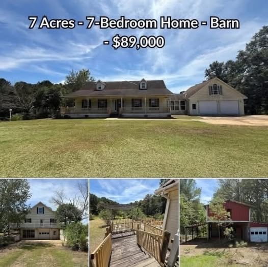 7 Acres-7-Bedroom Home - Barn