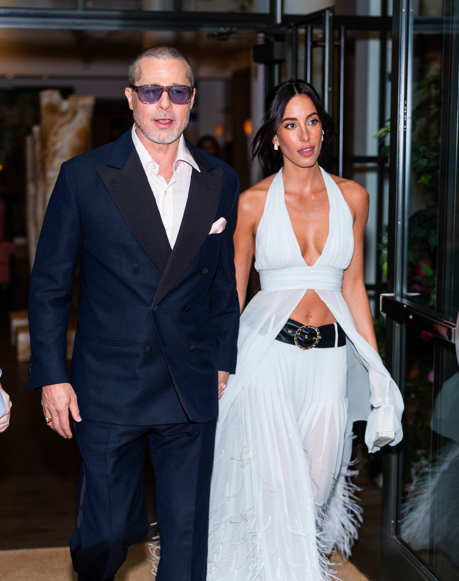 Brad Pitt and Ines de Ramon Turn Heads During Rare Romantic Outing in Greece