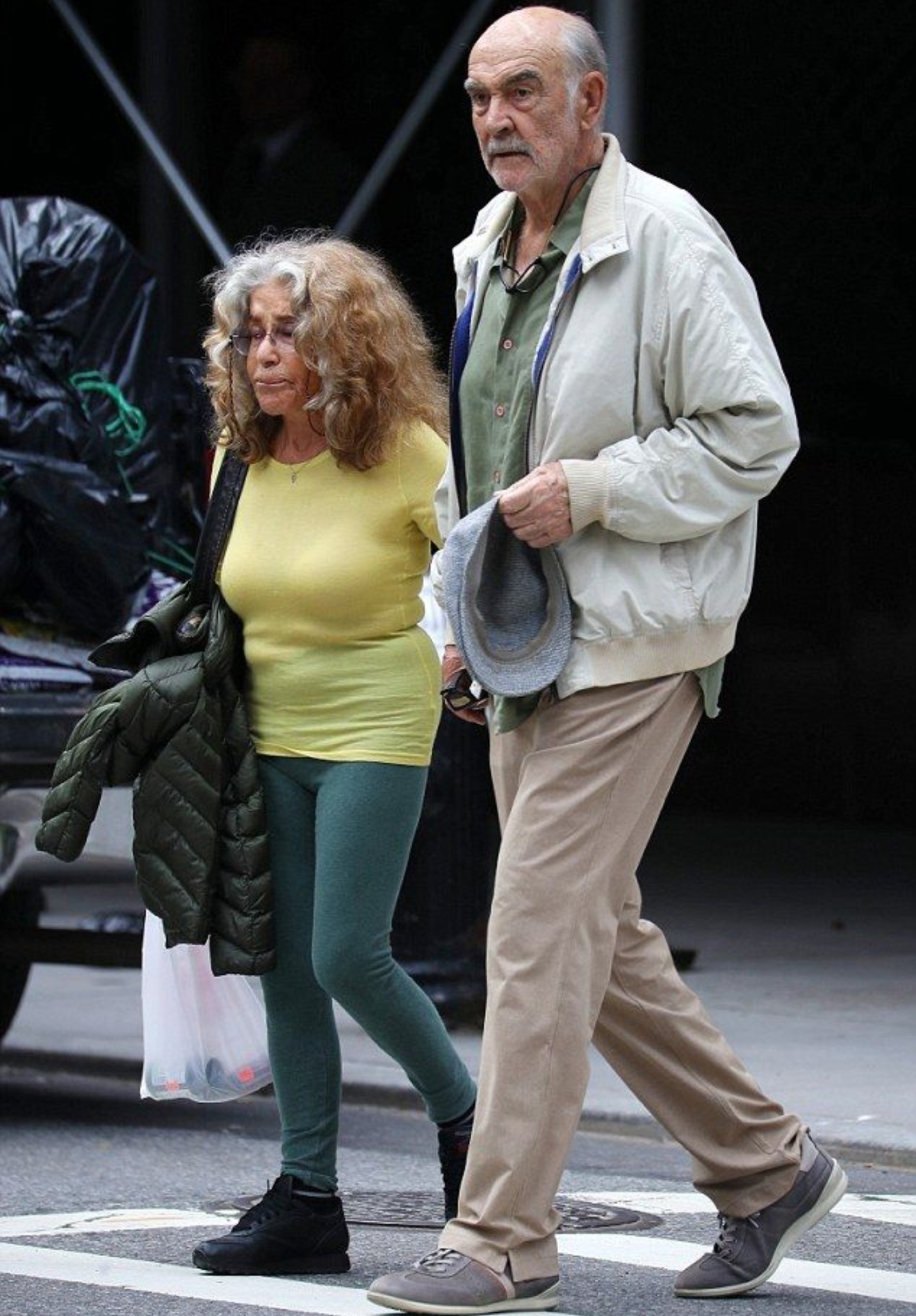 Rare Sighting in NYC!: Legendary Actor Enjoys a Stroll with His Wife!