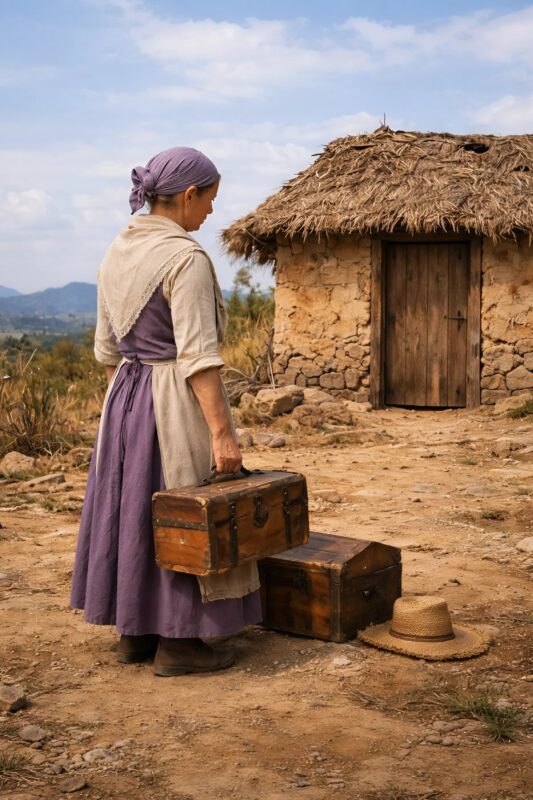 Everything that remained of my forty-two years of life fit into three bundles, and my children handed me a straw house as a humiliation