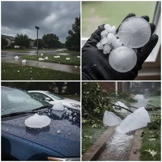 Red Alert: Strong hail just hit S-town… See more