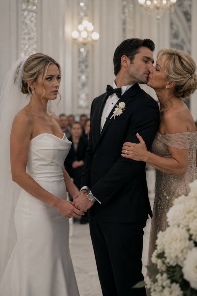 I stood at the altar ready to say ‘I do’ to the man of my dreams, but when his mother dragged him into a sickening embrace to stop our vows, my quiet father-in-law walked up, took the mic, and exposed the decades-long medical lie that shattered our family forever…