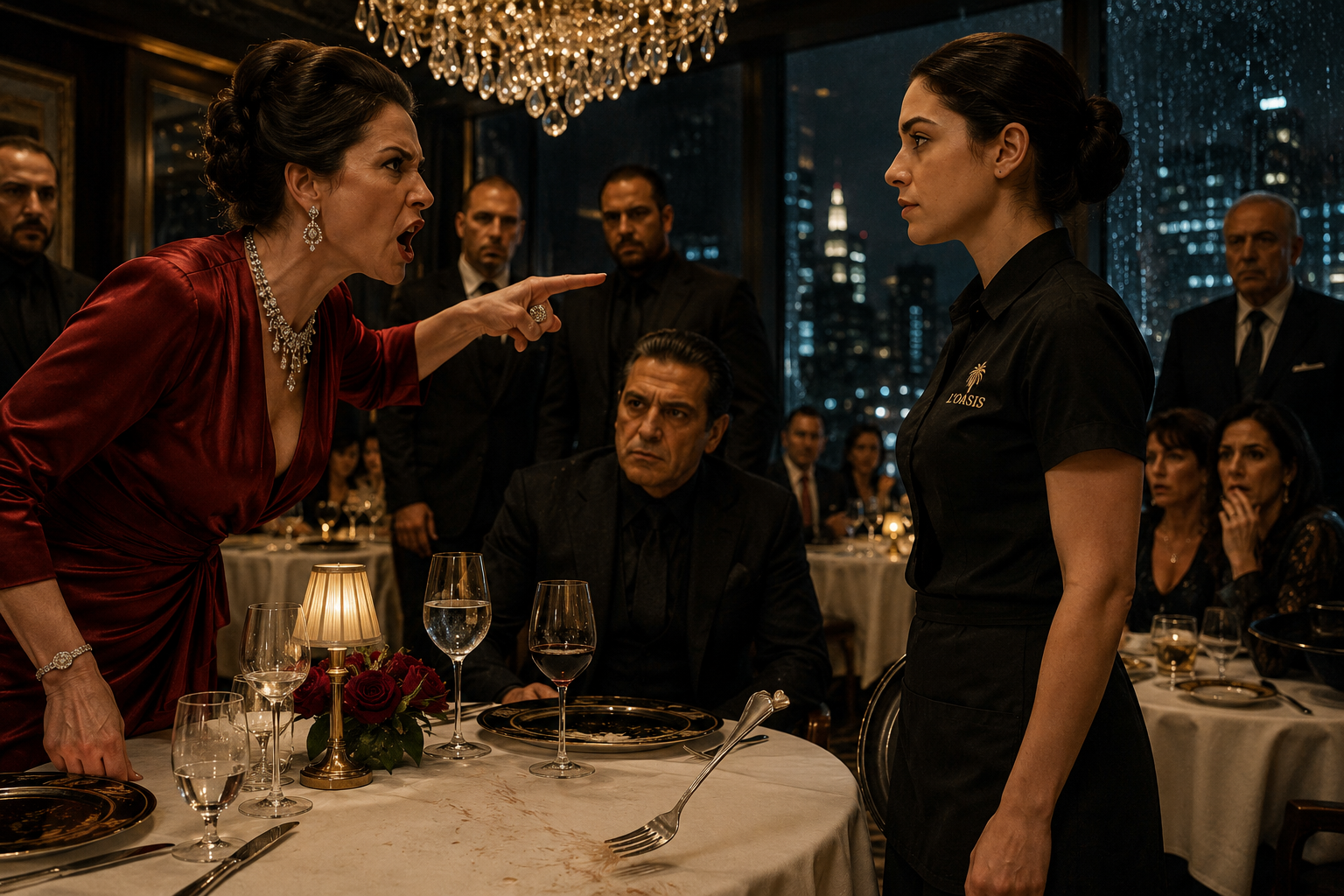 Mafia Boss’s Wife Called the Waitress Illiterate—Then the Waitress Said One Sentence That Brought the Entire Room to Its Knees.013