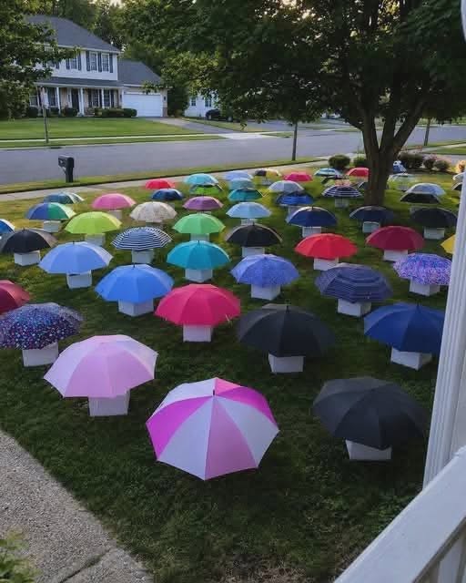 My Son Gave Away His Late Father’s Umbrella During a Storm. Days Later, Our Yard Was Filled With 47 Umbrellas