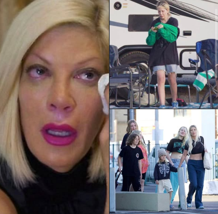 Tori Spelling finally reveals truth about being 'homeless' - 'scary for her and her children'