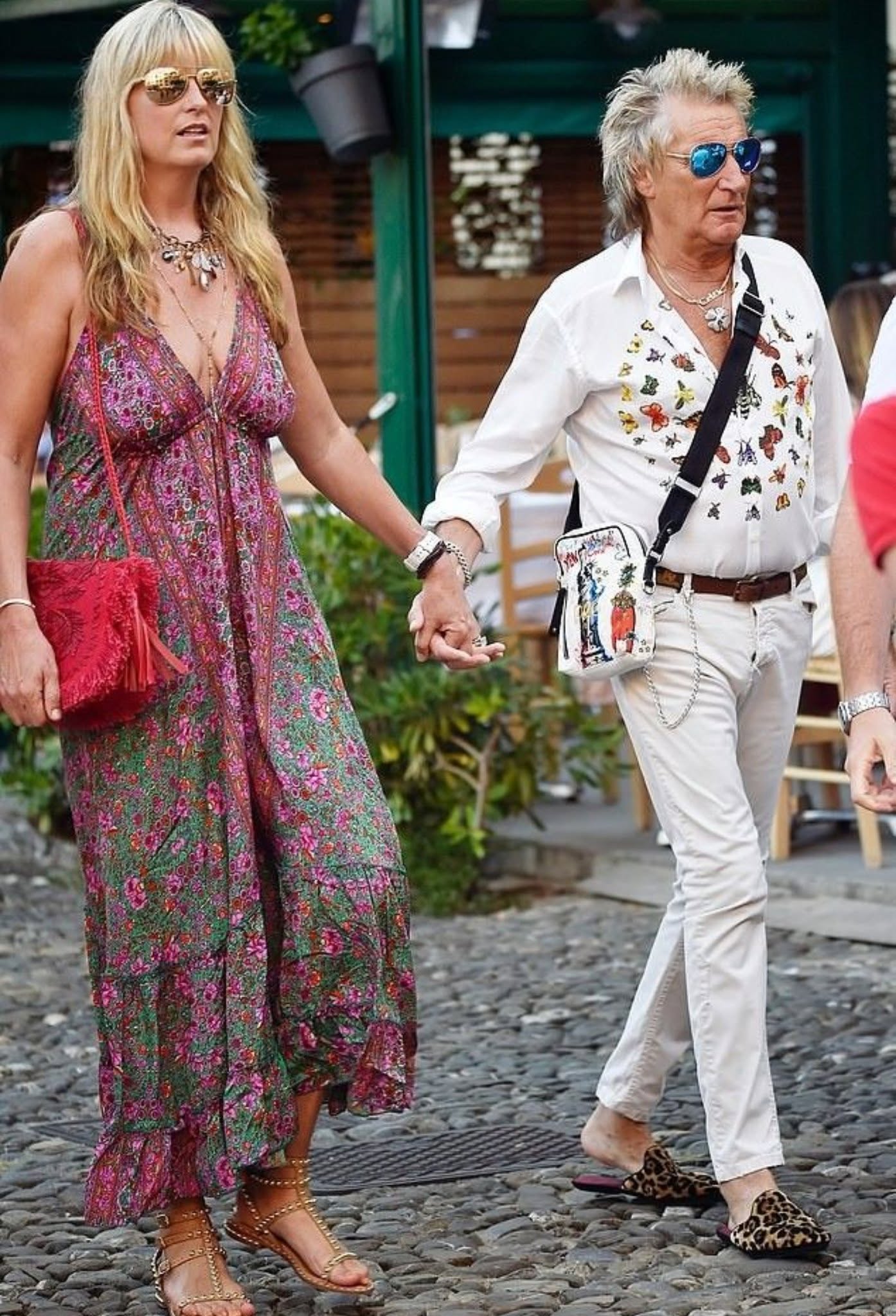 Rare Sighting!: Legendary Rock Star and His Model Wife Captured Together!