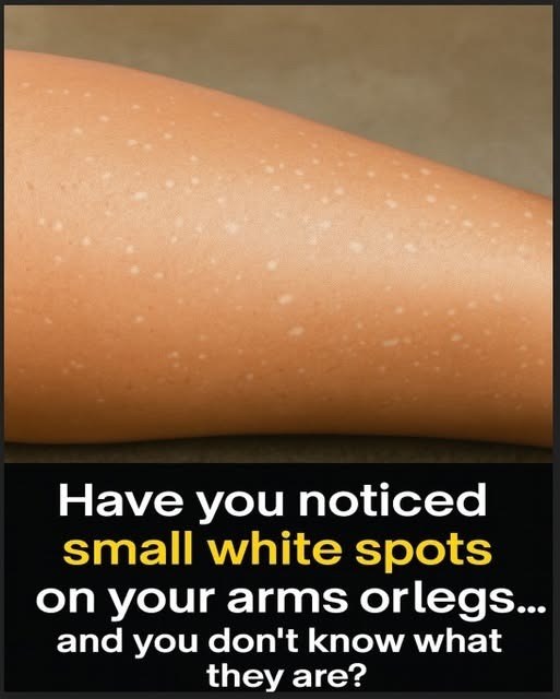 Have you noticed small white spots on your arms or legs… and you don't know what they are?