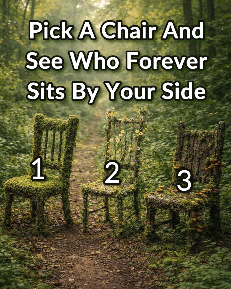 Pick A Chair And See Who Forever Sits By Your Side... See more