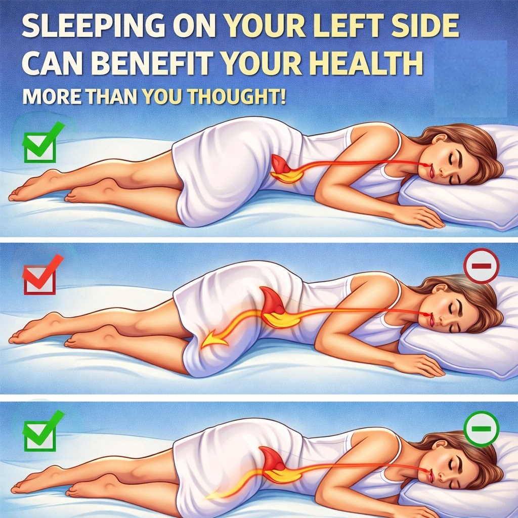 SLEEPING ON YOUR LEFT SIDE CAN BENEFIT YOUR HEALTH MORE THAN YOU THOUGHT!