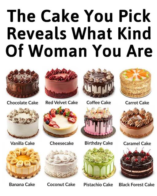 The Cake You Pick Reveals What Kind Of Woman You Are ...