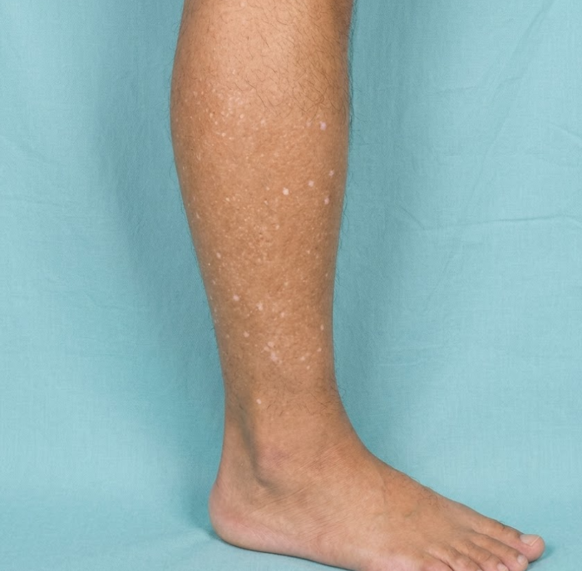 Have you noticed small white spots on your arms or legs… and you don't know what they are?