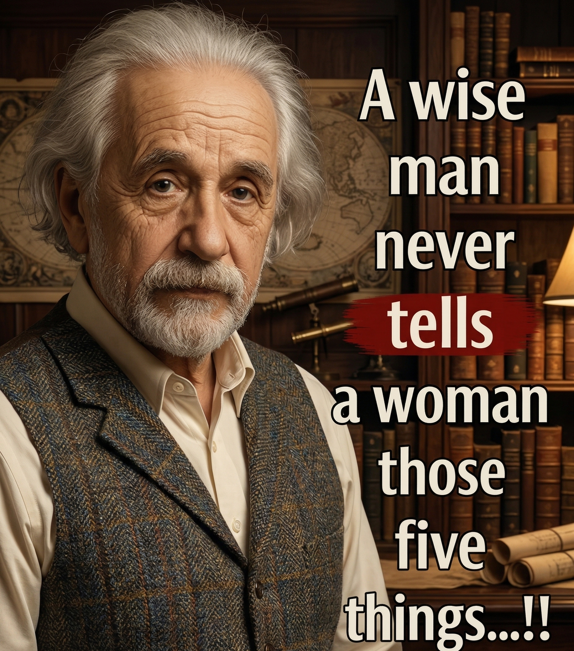 A wise man never tells a woman those five things...!!