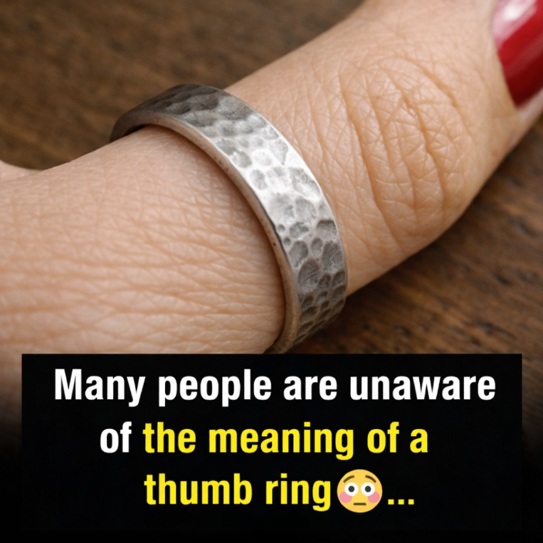 Many people are unaware of the meaning of a thumb ring...