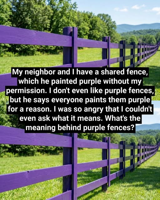 What's the meaning behind purple fences?