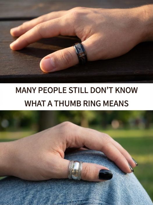 Most people don't know what a ring on the thumb means