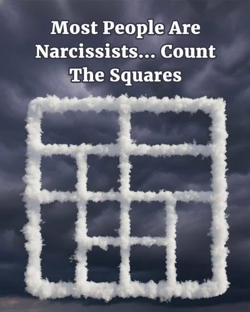 Most People Are Narcissists... Count the squares