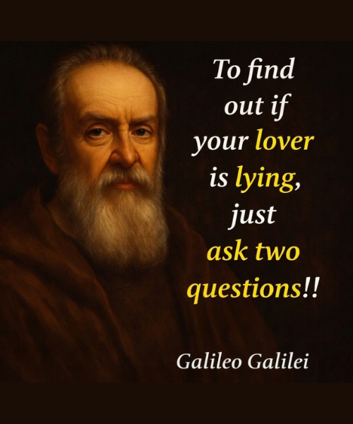 To find out if your lover is lying, just ask two questions!