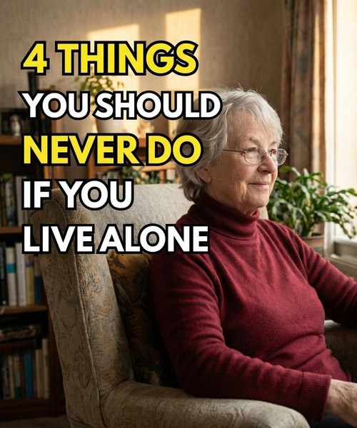 4 THINGS YOU SHOULD NEVER DO IF YOU LIVE ALONE