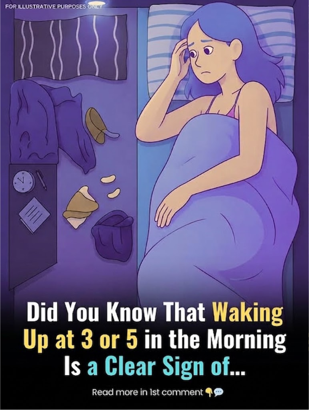 Did You Know That Waking Up At 3 Or 5 In The Morning Is A Clear Sign Of...