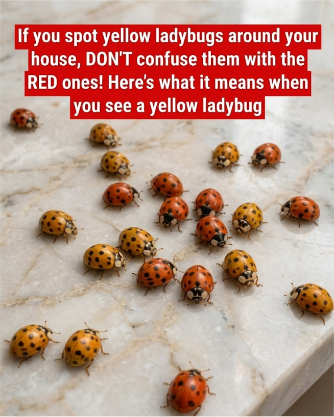 Here's what it means when you see a yellow ladybug...
