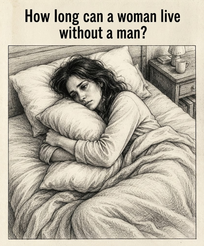 How long can a woman live without a man?