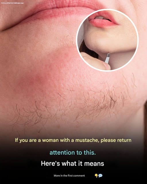 A woman's chin hair is a sign of....