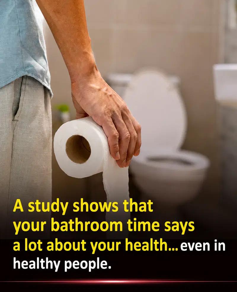 A study shows that your bathroom time says a lot about your health...