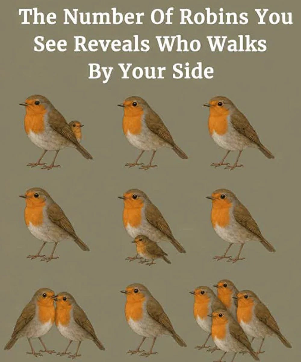 The Number Of Robins You See Reveals Who Walks By Your Side...