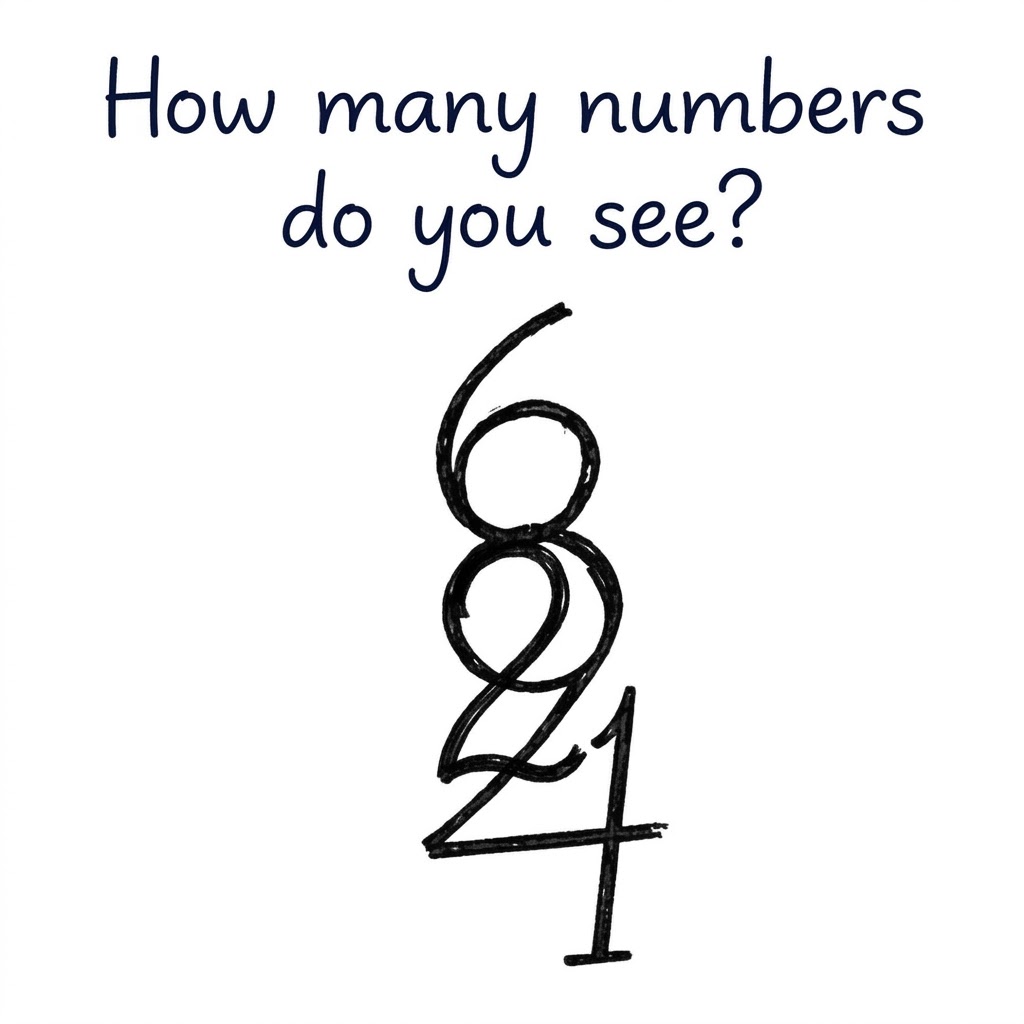How many numbers do you see? The number you see will reveal who is accompanying you