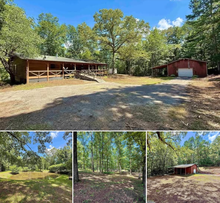 Rustic Cabin with Barn & Pond on 3+ Acres...
