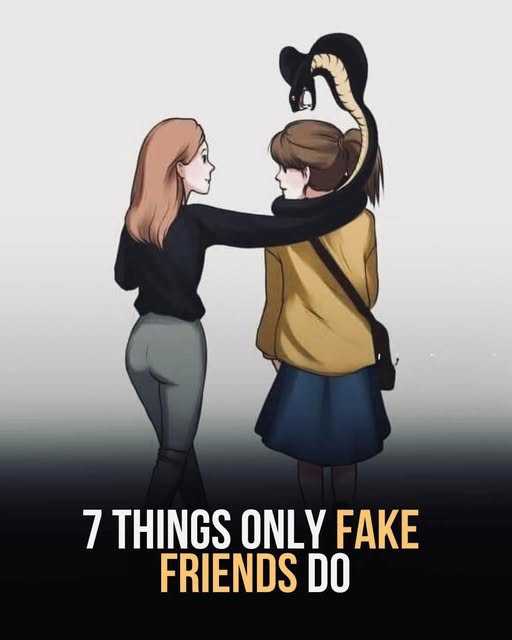 7 things only fake friends do...