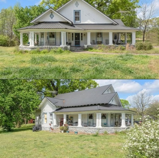 Price Cut $219,000 Early 1900s 4-Bedroom Home on 9 Acres with Fruit Trees & Barn