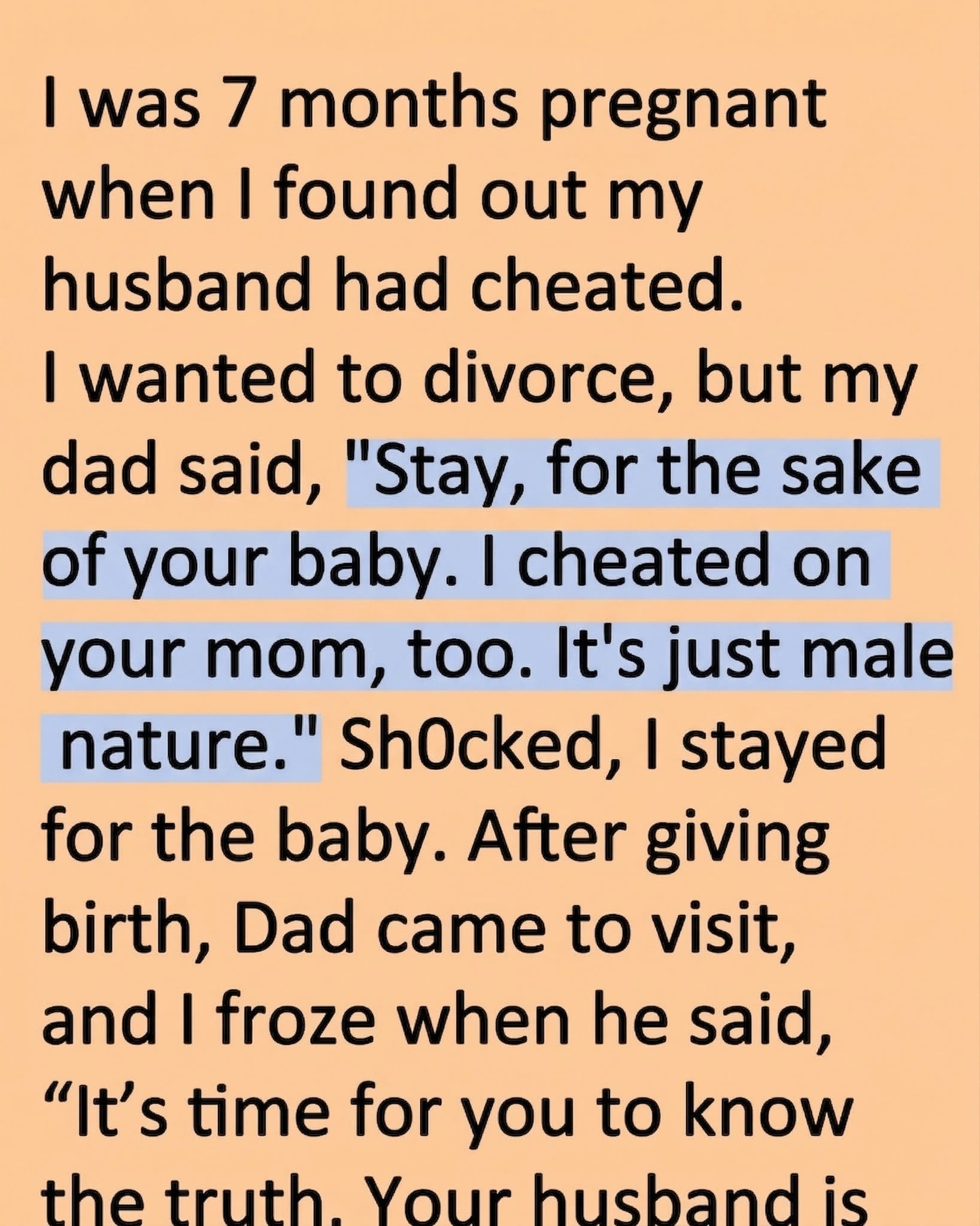 Your husband is... See more